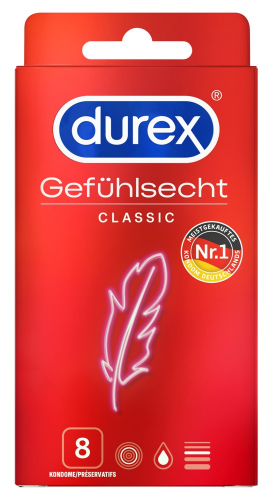 Durex Kondome - Farbe: transparent - Menge: 8Stück