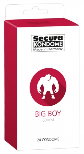 Secura Big Boy 60 mm - Farbe: transparent - Aroma: ohne, Eigengeruch - Menge: 24Stück