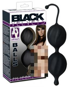 Black Velvets Silicone Balls Farbe: Schwarz