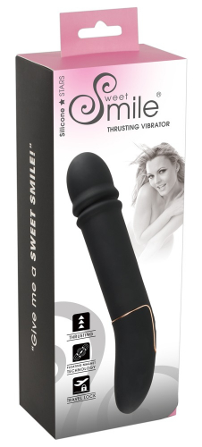 Sweet Smile Thrusting Vibrator - Farbe: schwarz