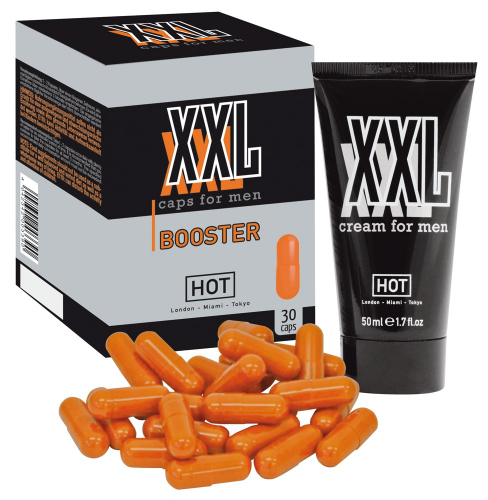 HOT XXL Cream & Caps Bundle Set Booster for Men