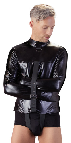 fetish Collection Lederimitat Zwangsjacke - Farbe: schwarz - Gre: S/M