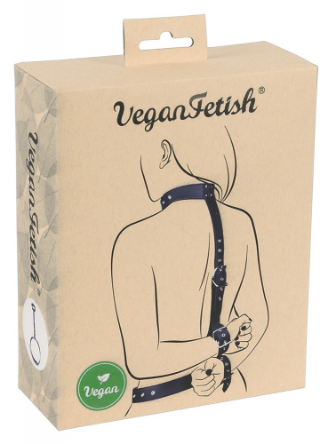 Vegan Fetish Fessel-Set, vegan - Farbe: schwarz