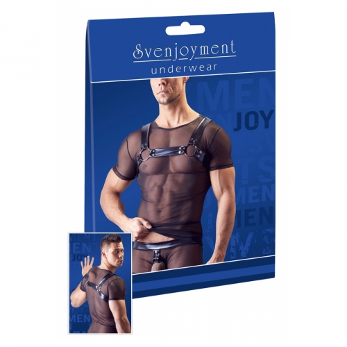 Svenjoyment Underwear Harness-Shirt schwarz 2XL XL L M