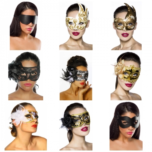 Atixo Maske One Size mit Spitze und Pailletten siehe Bild 