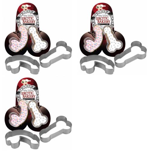3 x Cocky Cookie Cutter - Farbe: silber - Menge: 2Stck