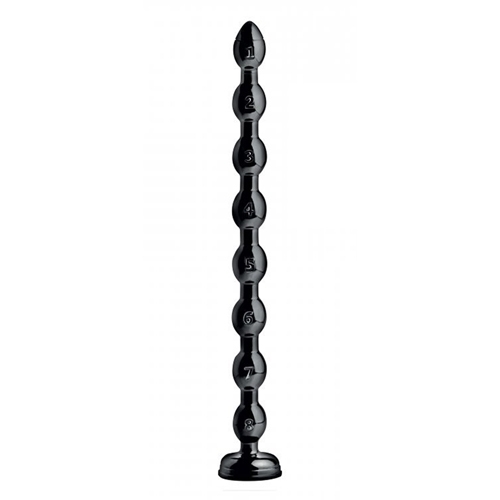 Hosed Beaded Anal Snake Analdildo 19 Zoll - Farbe: Schwarz