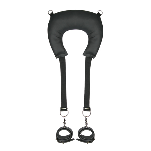 Easytoys Fetish Collection Pillow & Ankle Cuffs Leg Position Strap - Farbe: Schwarz