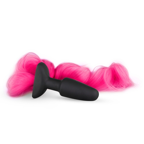 Easytoys Fetish Collection Silikon Analplug mit Schwanz pink - Farbe: Rosa