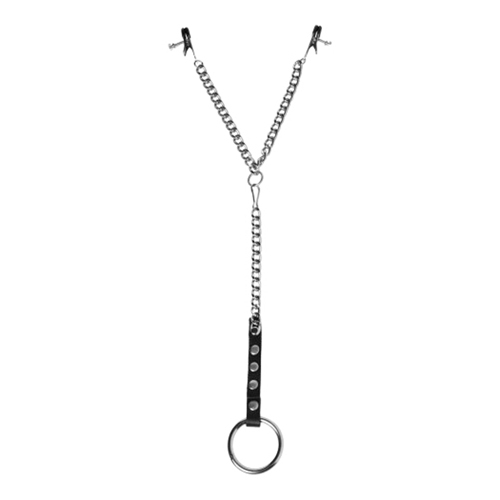 Master Series Nipple Clamps and Cock Ring Set - Farbe: Silber