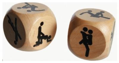 Wrfel Kamasutra aus Holz