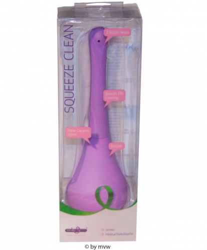 Squeeze Clean Unisex Analdusche purple