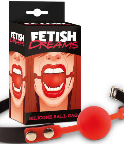 Fetish Dreams Silicone Ball Gag red