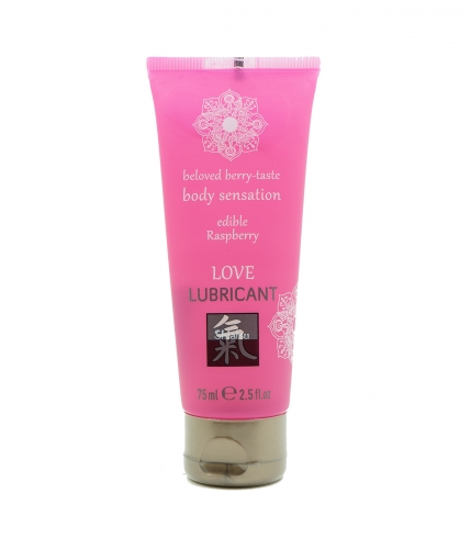 HOT Shiatsu Love Lubricant edible Raspberry 75ml